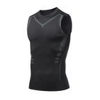Men's Tight Elastic Solid Color Sports Training Wear - Basketball, Running, Amazon Quick-Dry Vest Clothing