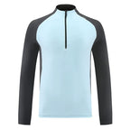 2025 New Outdoor Sports T-Shirt for Men - Standing Collar, Running Quick-Dry, Mountaineering/Hiking Casual Layering