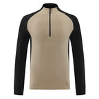 2025 New Outdoor Sports T-Shirt for Men - Standing Collar, Running Quick-Dry, Mountaineering/Hiking Casual Layering