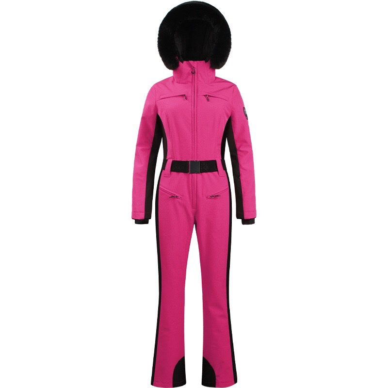 Professional Double-Board Windproof Cross-Border Ski Suit for Women - Thickened, Waterproof, Slim Fit Outdoor Skiing Set