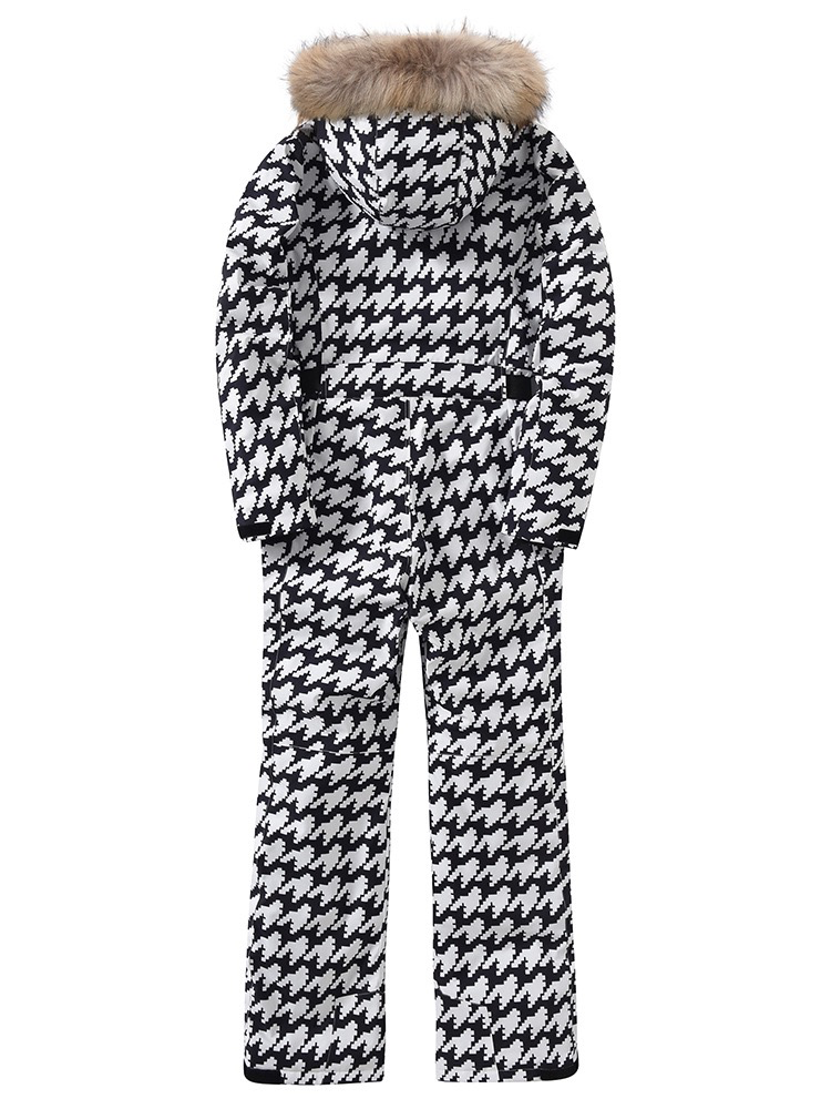 Women's Ski Suit - One-Piece Slim Fit Winter Outdoor Windproof, Waterproof, Warmth Double-Board Skiing Suit