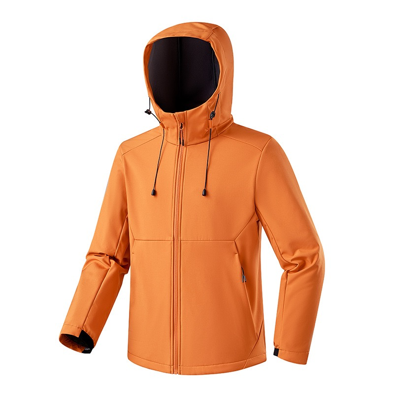 7A Antibacterial] Softshell Jacket for Men Outdoor Thickened Softshell Windproof Waterproof Warmth Women's Mountaineering Clothing