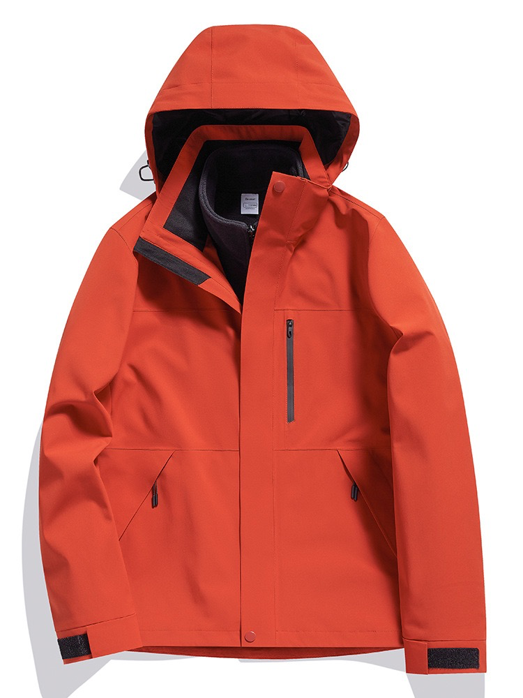 Jacket 3-in-1 Men's and Women's Winter Two-piece Set Detachable Windproof Waterproof Warmth Thickened Ski Workwear