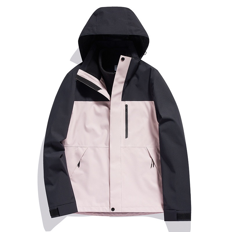 Jacket 3-in-1 Men's and Women's Winter Two-piece Set Detachable Windproof Waterproof Warmth Thickened Ski Workwear