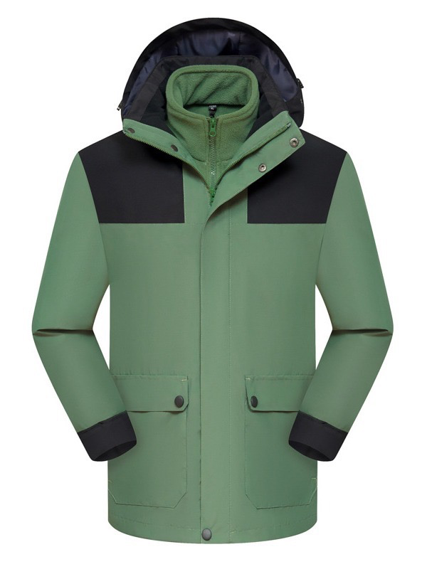 New High-Quality Best-Selling Windbreaker Outdoor Men's and Women's Matching Color Removable Hood Waterproof Windproof Mountaineering Jacket