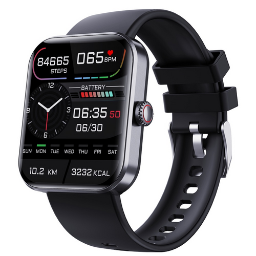 57L Sports Bracelet with Heart Rate, Blood Pressure Monitoring, Body Temperature Alert, Non-Invasive Blood Glucose Measurement Smartwatch