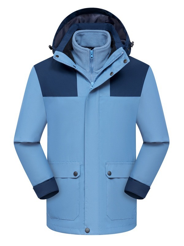 New High-Quality Best-Selling Windbreaker Outdoor Men's and Women's Matching Color Removable Hood Waterproof Windproof Mountaineering Jacket