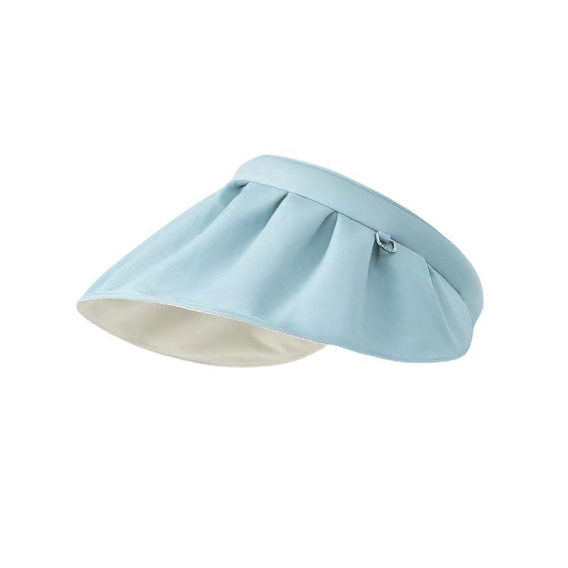 Large Brim Sunshade Shell Hat UV Protection Anti-UV Face-Shielding Bucket Hat Outdoor Sports Women's Summer Hat