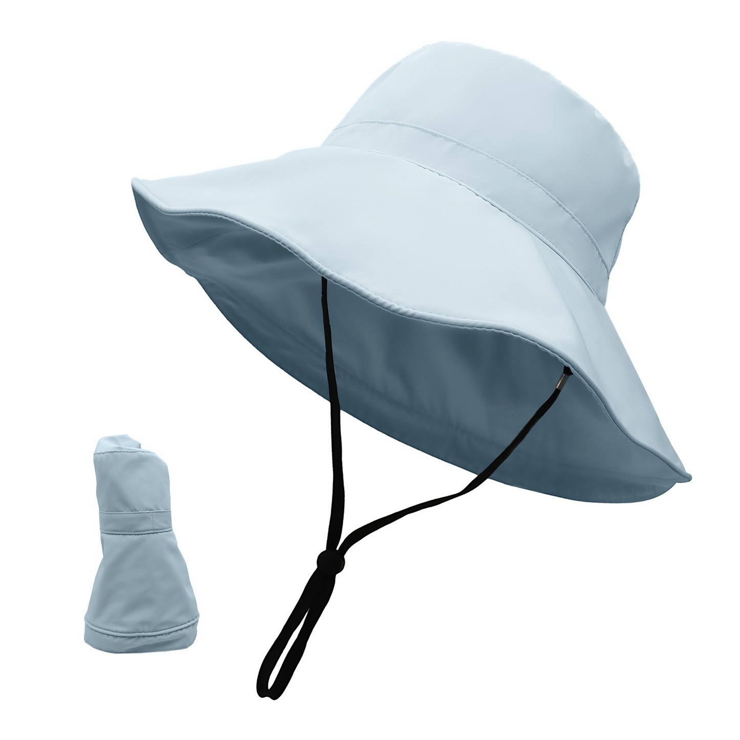 Large Brim Sunshade Hat Women's Summer Korean Trendy Fisherman's Hat UV Protection Sun Hat Outdoor Face-Shielding Hat