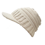Women's Knitted Beanie - Stylish Winter Skiing Hat for Outdoor Activities