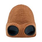 Winter Goggles & Hat Set - Windproof, Thickened Ski Goggles & Knitted Hat for Men & Women