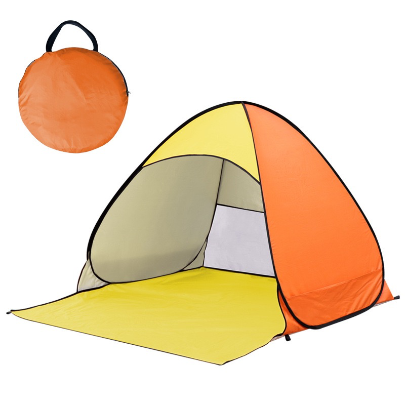 Automatic Pop-Up Tent - Quick-Deploy Beach/Festival Tent with UV Protection & Waterproofing