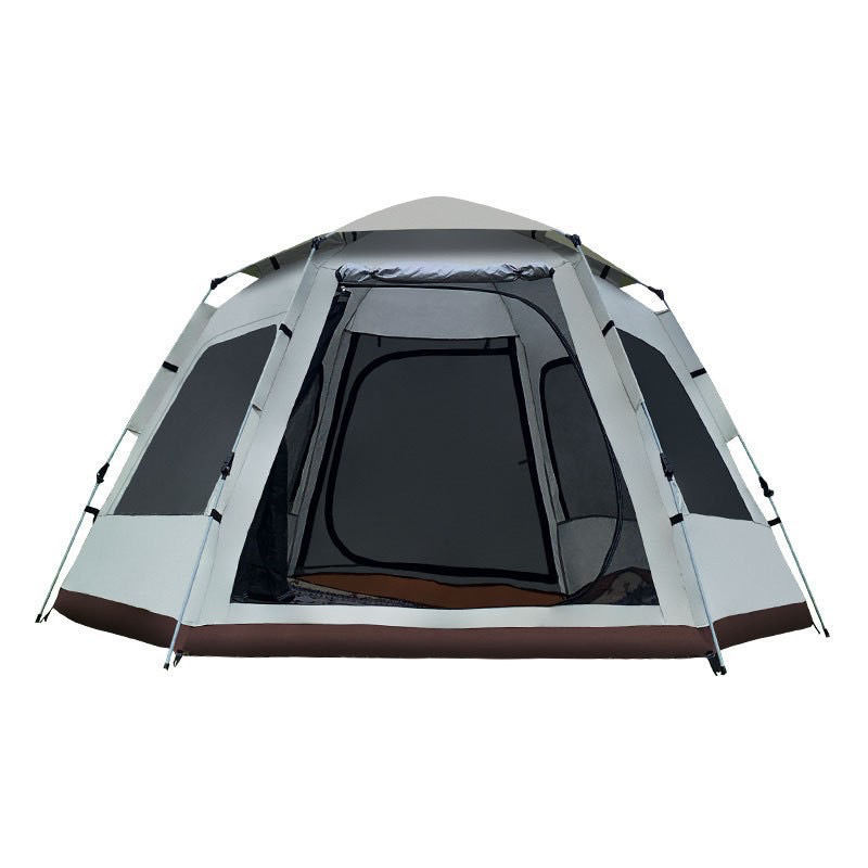 Hexagonal Camping Tent - Reinforced Waterproof Design for Kids & Family Outdoor Adventures