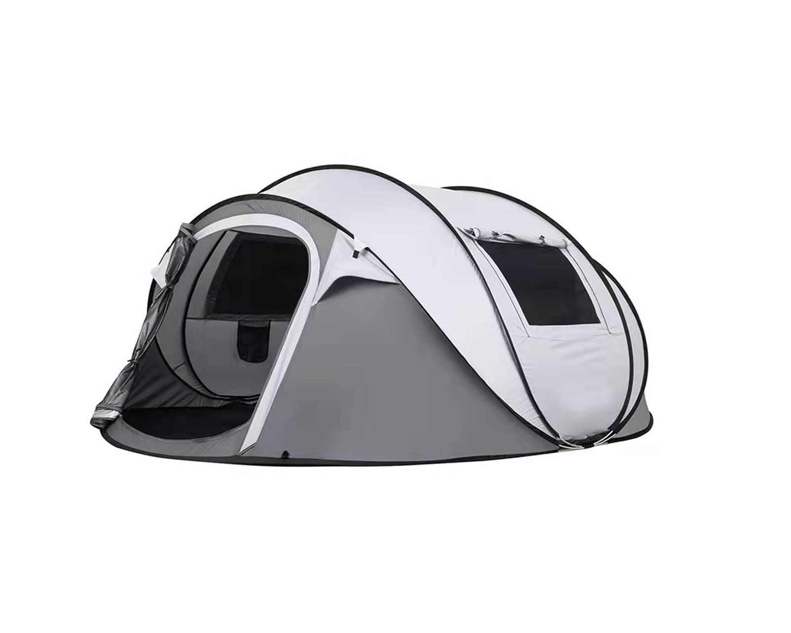 Boat-Shaped Tunnel Tent - Waterproof 5-8 Person Camping Shelter for Group Outings