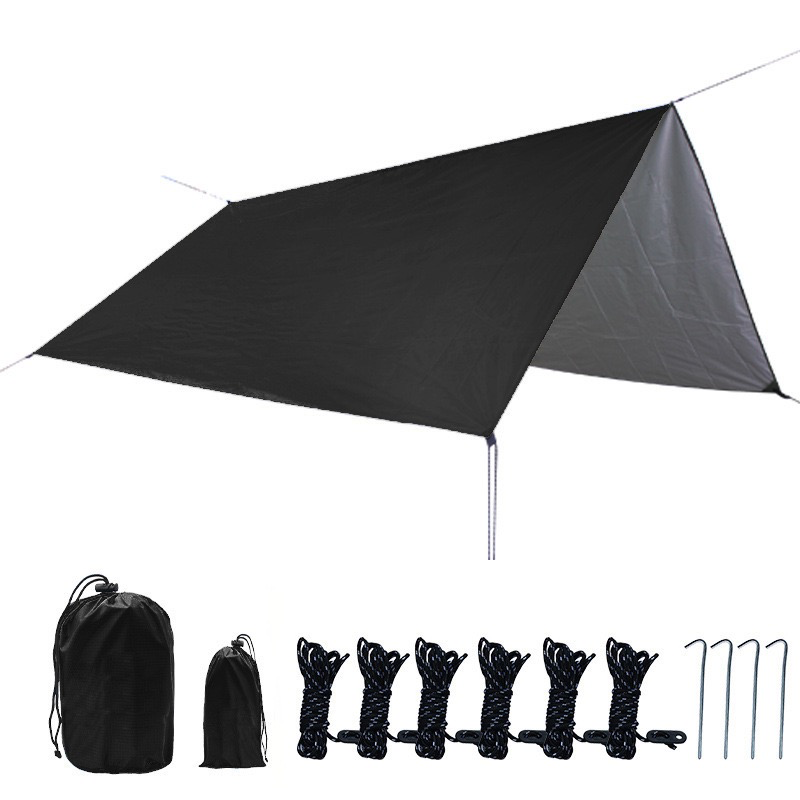 Silvery Blackout Canopy - Lightweight UV-Proof Outdoor Canopy for Picnics & Camping
