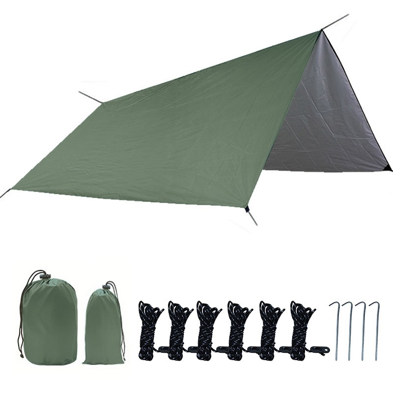 Silvery Blackout Canopy - Lightweight UV-Proof Outdoor Canopy for Picnics & Camping