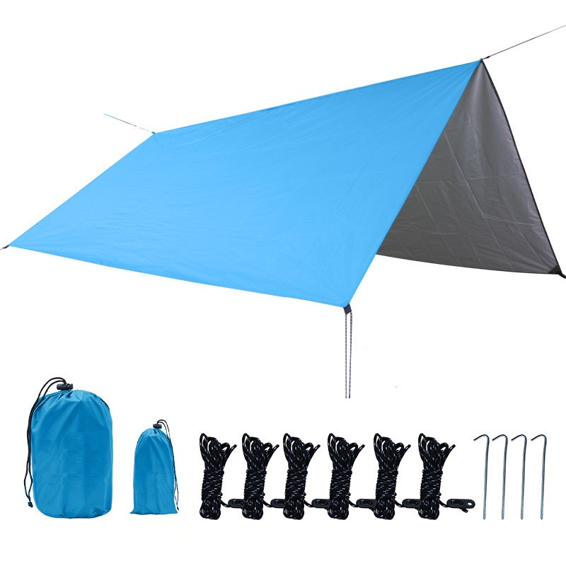 Silvery Blackout Canopy - Lightweight UV-Proof Outdoor Canopy for Picnics & Camping