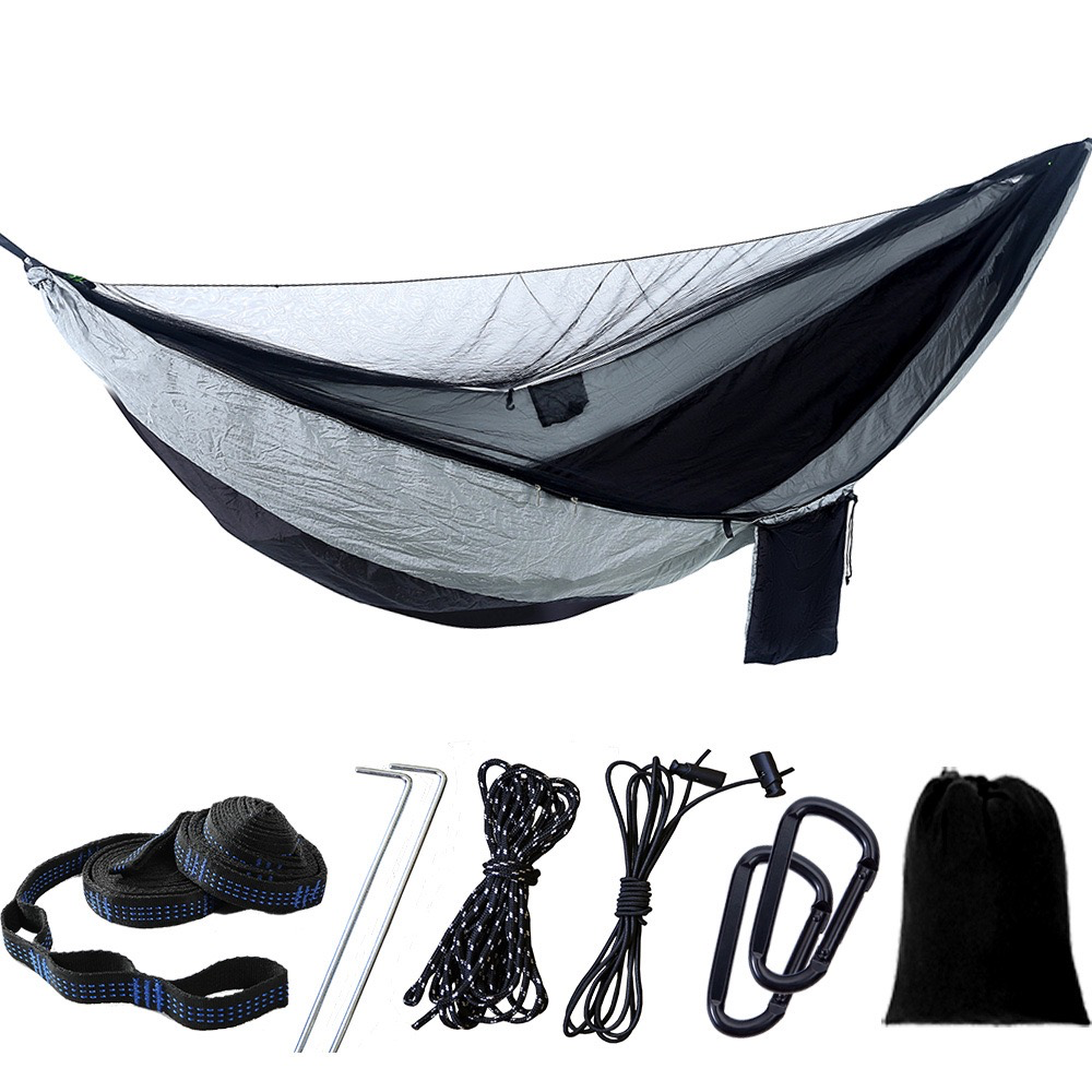 Upgrade Mosquito Net - Parachute Material, Quick-Setup for 2-Person Camping