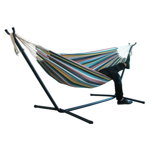 Canvas Hammock - Anti-Tip Design for Outdoor Swing & Camping Use