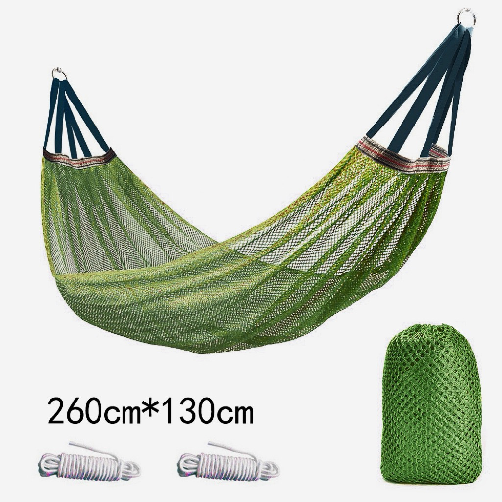 Ice Silk Hammock - Breathable Mesh Design with Swing Frame for Camping