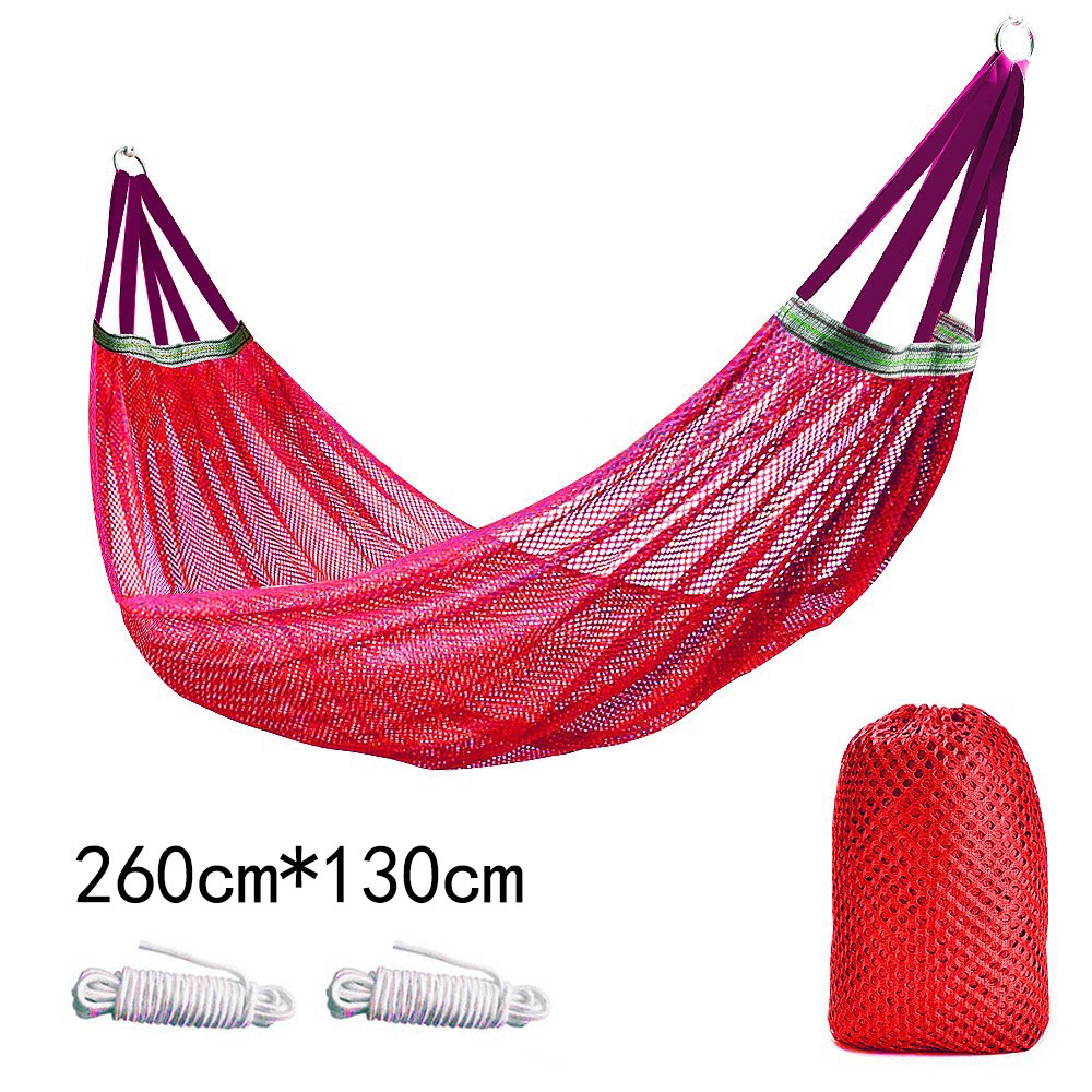 Ice Silk Hammock - Breathable Mesh Design with Swing Frame for Camping