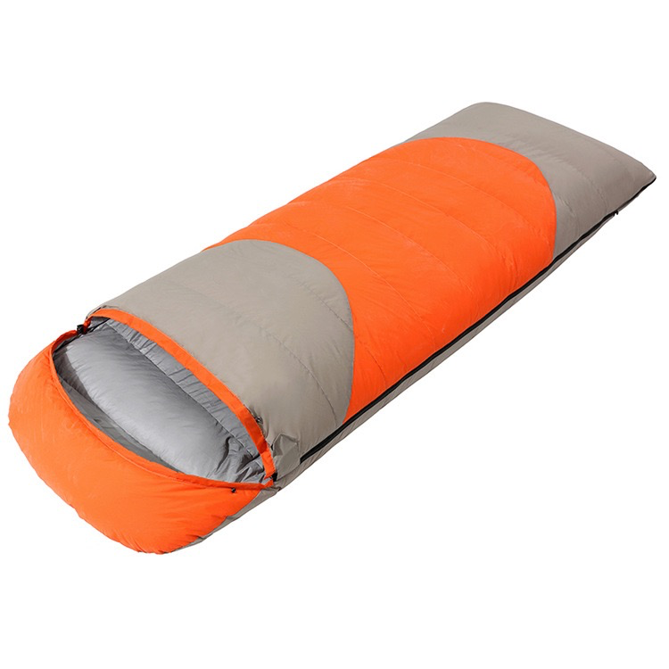 Down Sleeping Bag - Outdoor Adult Envelope, White Duck Down, Ultra-Lightweight Warm, Portable Camping Travelable, Joinable Double