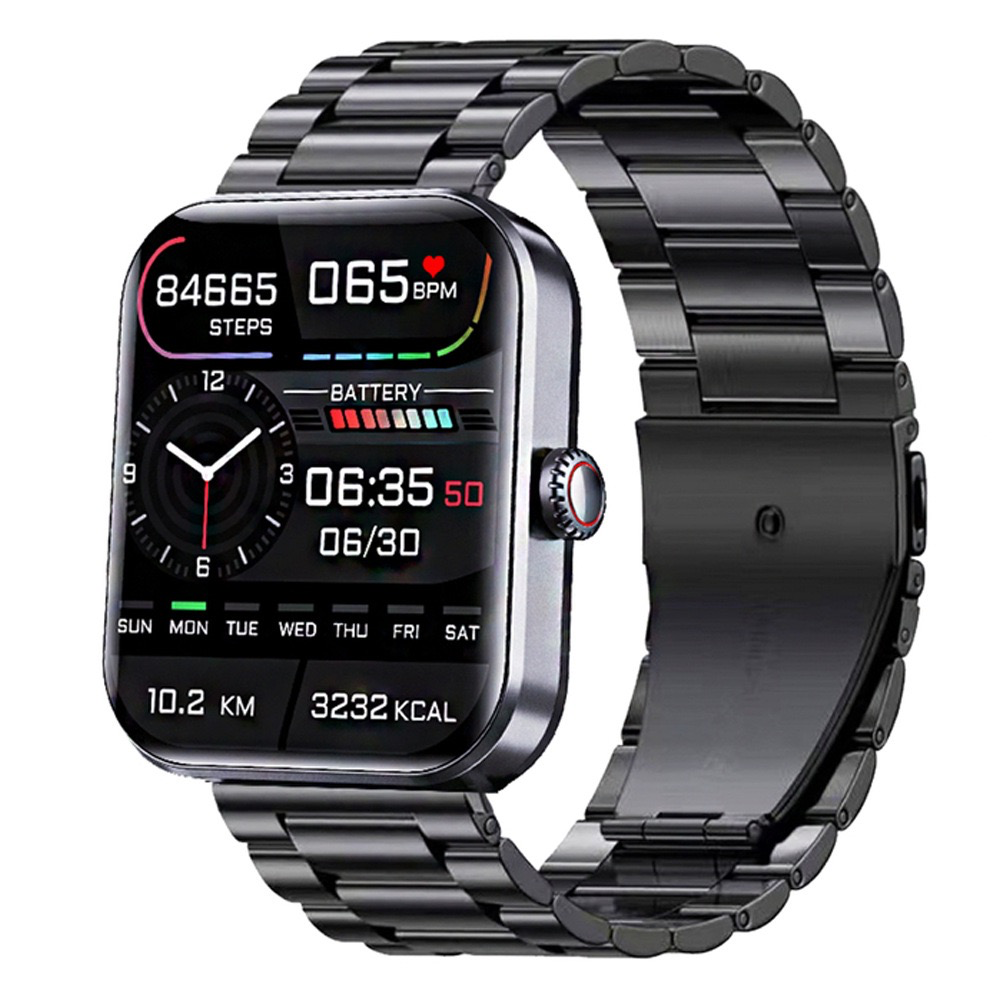 57L Sports Bracelet with Heart Rate, Blood Pressure Monitoring, Body Temperature Alert, Non-Invasive Blood Glucose Measurement Smartwatch