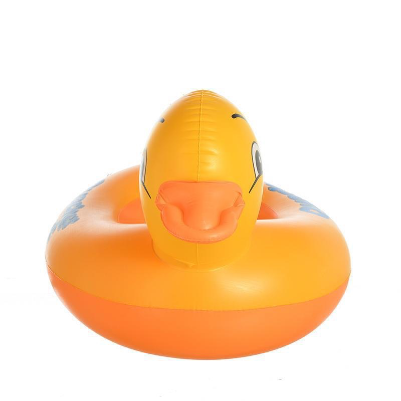 Yellow Duck Boat - Duck Seat Boat Children's Swimming Ring, Water Inflatable Toy, Inflatable Boat Water Play Seat Yacht
