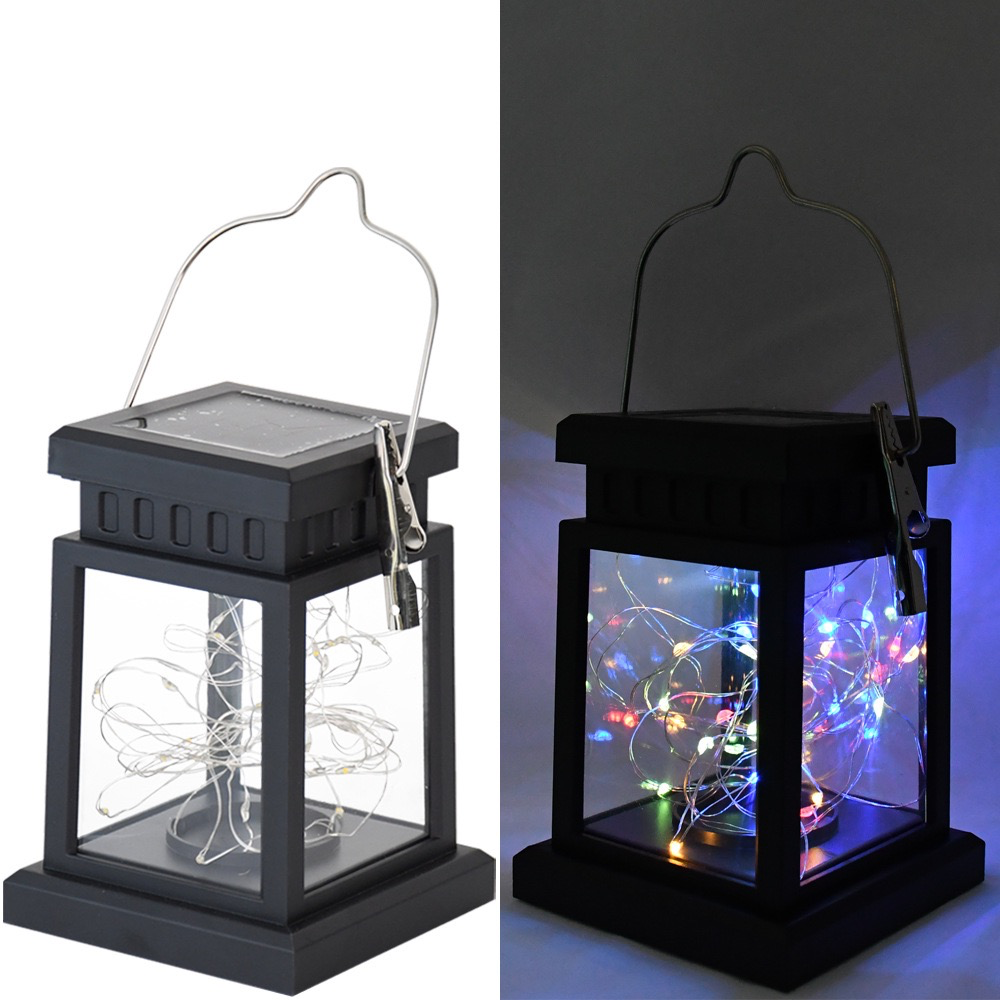 Solar Small Palace Lantern - Solar Outdoor Courtyard Lamp, Portable Hanging Lantern, Garden Candle Light Decoration