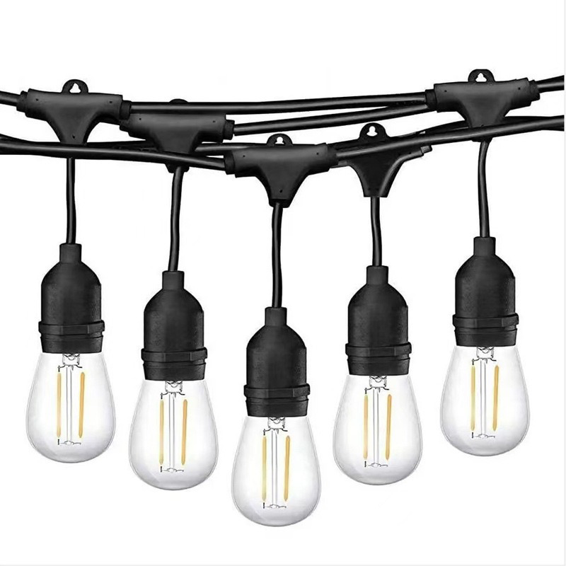 Solar Waterproof String Lights - Outdoor Camping Canopy Decoration Light, E27 Running Horse Lamp, Courtyard Party Atmosphere Light String