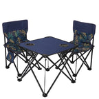 Outdoor Folding Table and Chair Set - Oxford Cloth Backrest, Portable Storage Lightweight Camping Sketching Folding Table