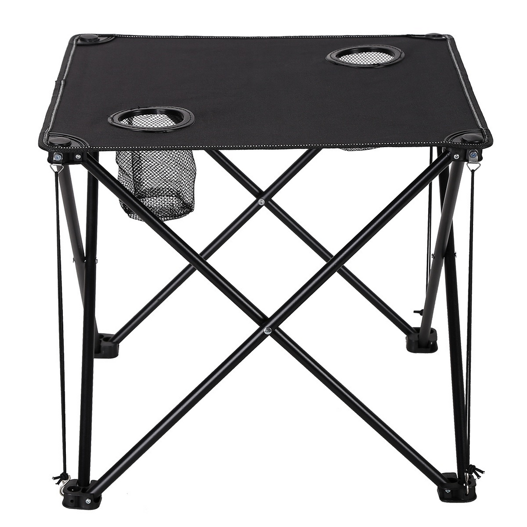 Outdoor Folding Table and Chair Set - Oxford Cloth Backrest, Portable Storage Lightweight Camping Sketching Folding Table