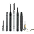 Trekking Pole - Folding Multi-Function Outdoor Hiking Trekking, Self-Defense Stick, Mountain Camping Gear Set, Crutch Screwdriver