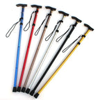 Aluminum Alloy Mountain Climbing Stick - Telescopic Folding Trekking Stick, Non-Slip Stick, Senior Reinforced Adjustable 5-Section Crutch