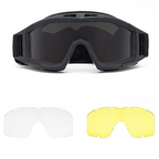 Outdoor Tactical Glasses - Desert Locust Military-Inspired Goggles, CS Impact Resistance, Unisex, Bulletproof