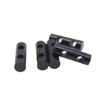 Outdoor Survival Double-Hole Fire Starter - Miniature Perforated Flint, Camping-Specific Magnesium Stick Woven Bracelet Accessory