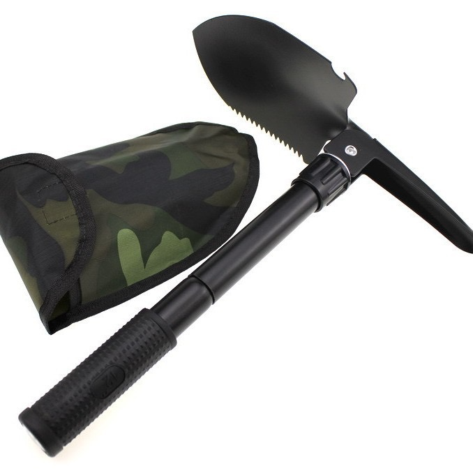 Multifunctional folding shovel outdoor engineer shovel small folding shovel/pickaxe camping folding shovel