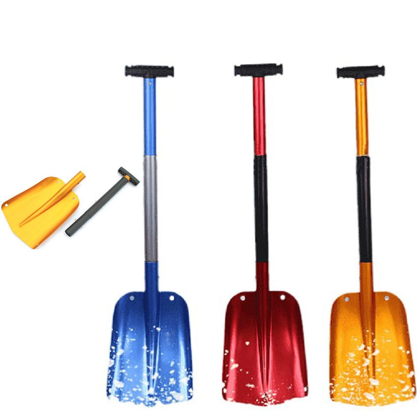 Aluminum alloy shovel automobile cross-country small shovel outdoor folding snow shovel travel tools automotive supplies