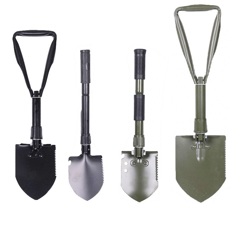Engineer shovel folding portable emergency rescue multifunctional fishing and flower planting shovel outdoor exploration equipment