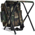 Camouflage Leisure Outdoor Portable Hiking Backpack Chair Foldable Fishing Stool Amazon Bestseller Camping Gear
