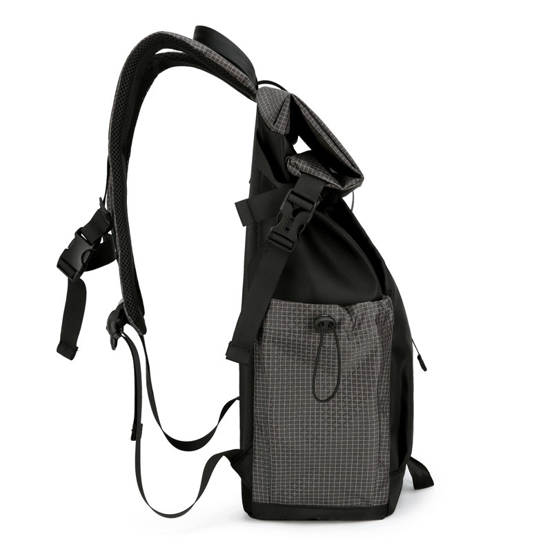 Street Fashion Backpack Men's Premium Foldable Drawstring Backpack Outdoor Travel Backpack Casual Backpack for Men