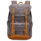 Vintage oil wax Canvas Backpack outdoor waterproof large capacity mountaineering multi-functional Backpack