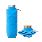 Platinum Silicone Diamond Foldable Cup 700ml Outdoor Sports Water Bottle Pocket-Friendly Portable Hydration Bottle