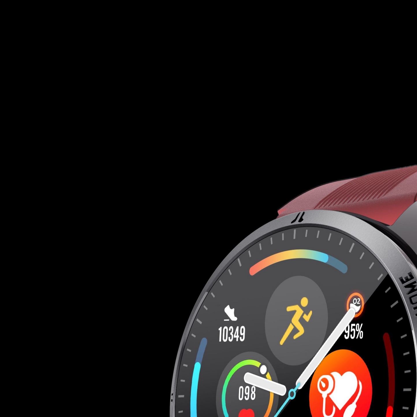 Multifunctional Smartwatch with Pneumatic Blood Pressure Monitoring, High-Precision Elderly Health Tracker, Sports Bracelet