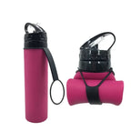 Wholesale Outdoor Sports Water Bottle Silicone Foldable Flask Creative Soft Bottle Travel Cup