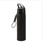Wholesale Outdoor Sports Water Bottle Silicone Foldable Flask Creative Soft Bottle Travel Cup