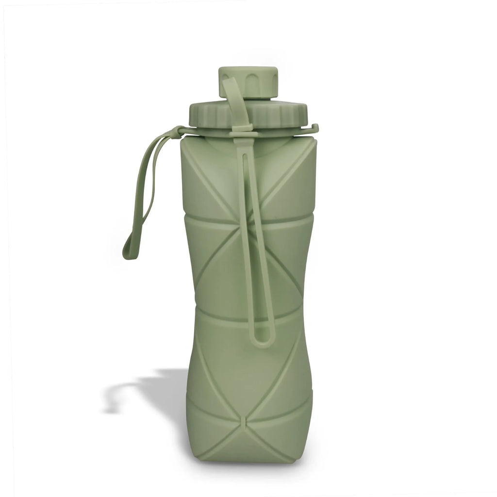 Leton Silicone Folding Water Bottle Large Capacity Sports Flask Outdoor Travel Cup Portable Compressible Flask Wholesale