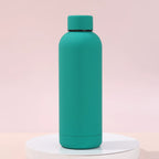 New 304 Stainless Steel Vacuum Insulated Water Bottle Student Small-Mouth Sports Bottle Large Capacity Portable Hiking Flask