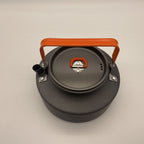 Upgraded Outdoor Camping 2-3 Person Cookset with Teapot Combination Hard-Anodized Aluminum Pot Portable Cookware Set