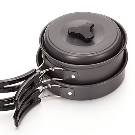 Outdoor Portable 2-3 Person Camping Cookset Picnic Cooking Utensils